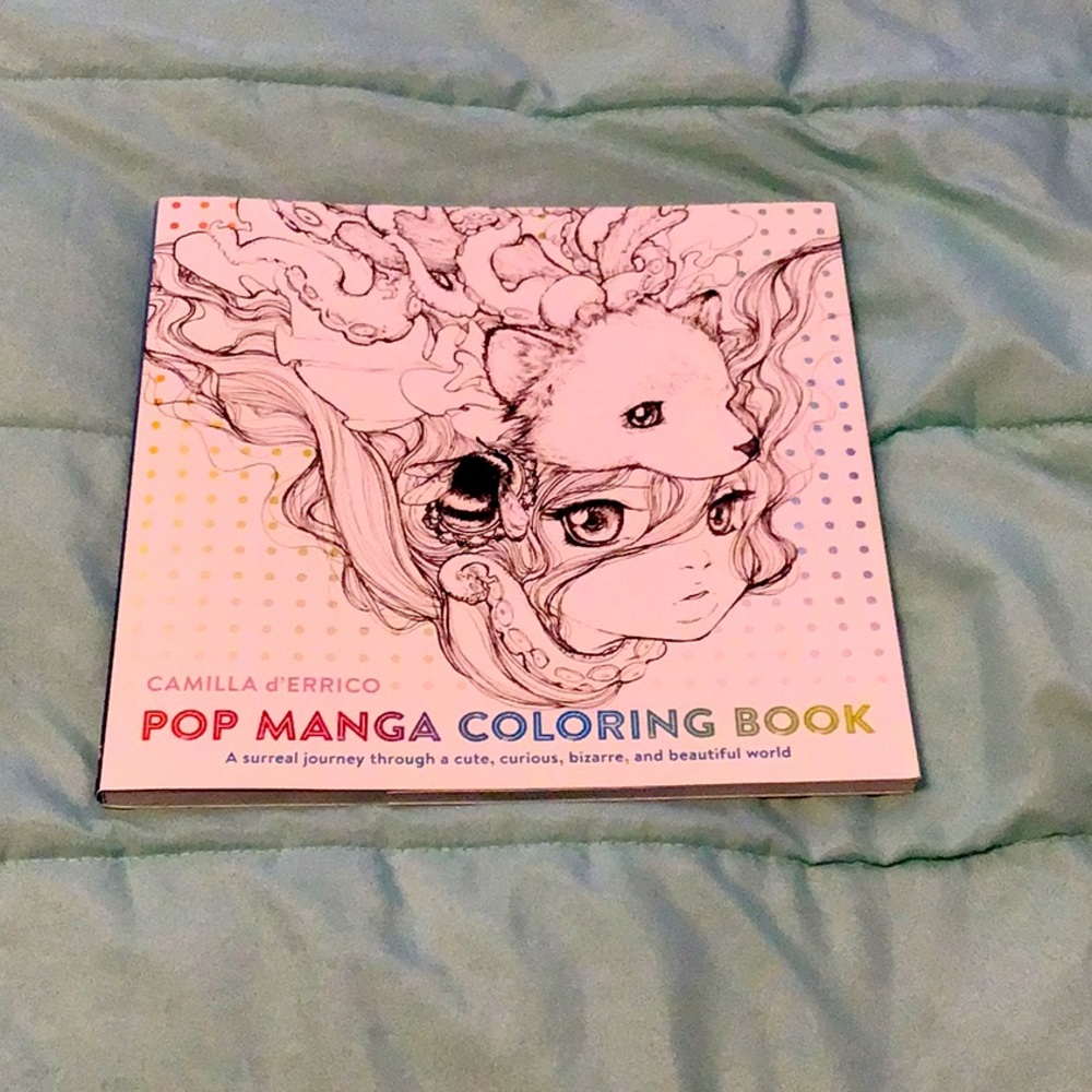 Pop manga coloring book